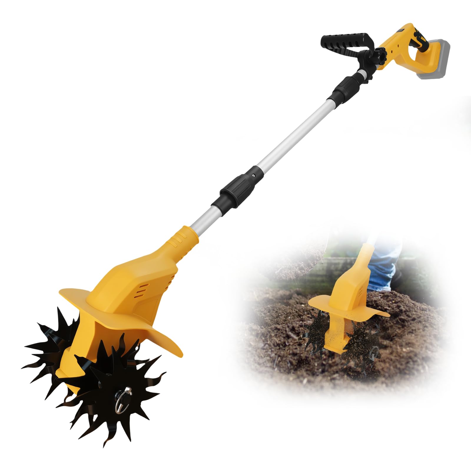 Gardening Tools Brands - 330RPM Draadloze Borstelloze Aardfrees Cultivator Tuin