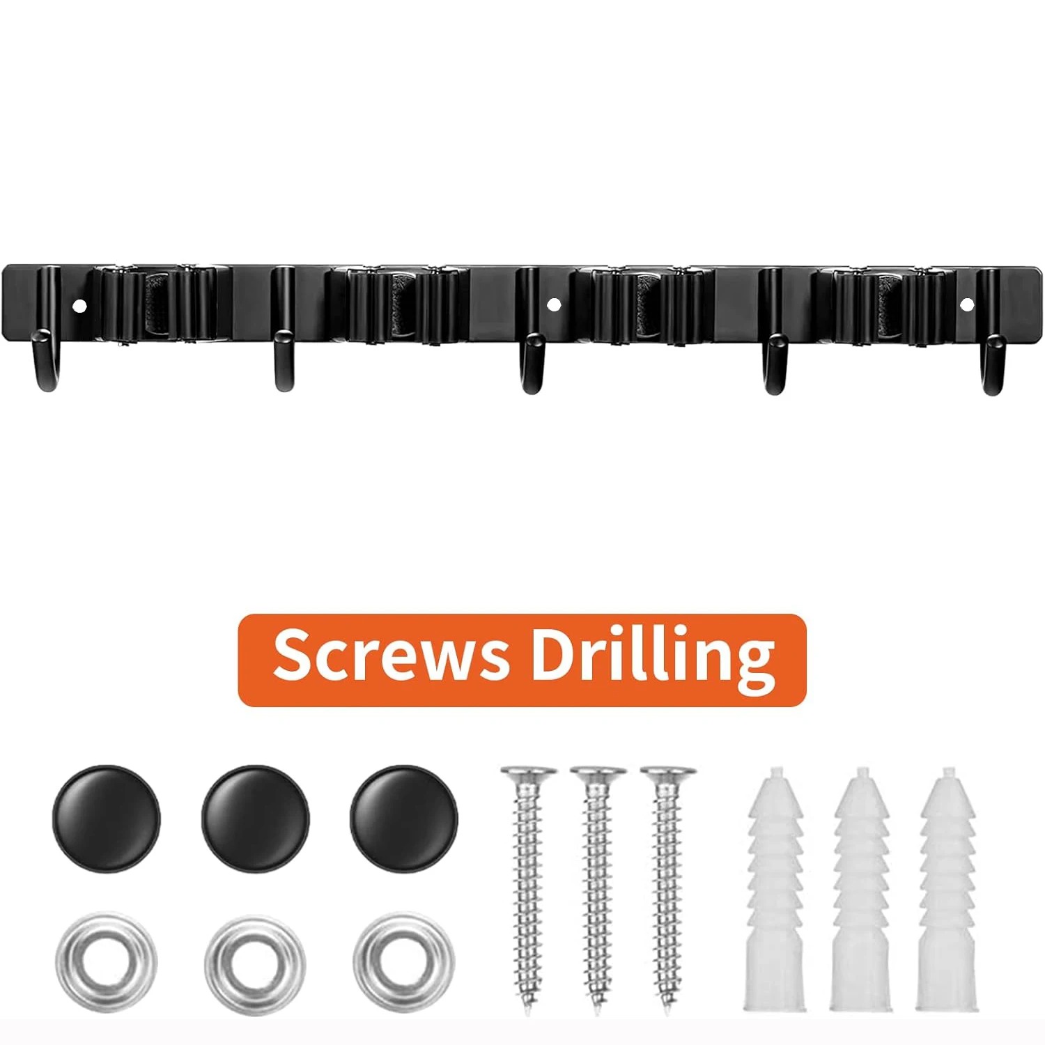 Gardening Tools Range - 1 stevige metalen gereedschapsrek met 4