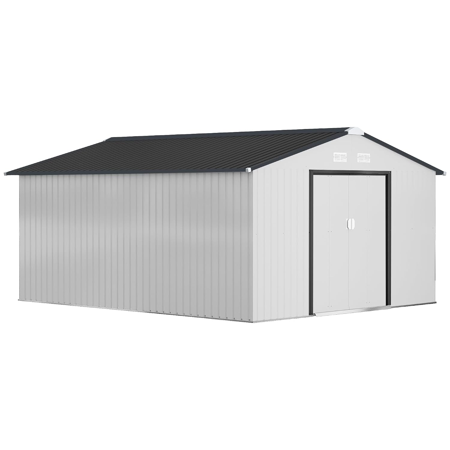 Gardening Tool - 11x13ft Buitenberging Metalen Tuinberging Wit, Op