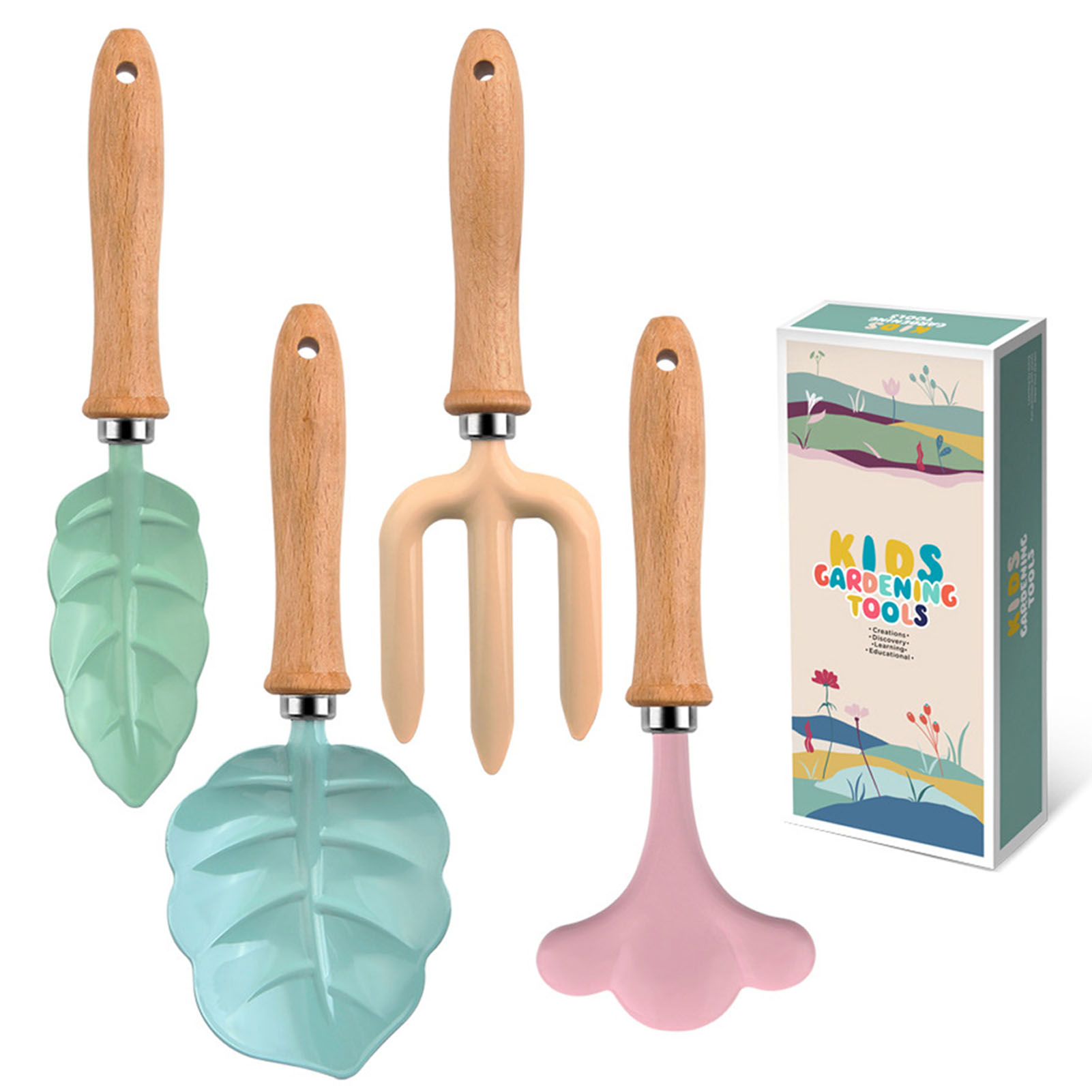 Gardening Tools Kit For Kids - Kleine Tuinman Gereedschapset Kleurrijk Veilig Gereedschap