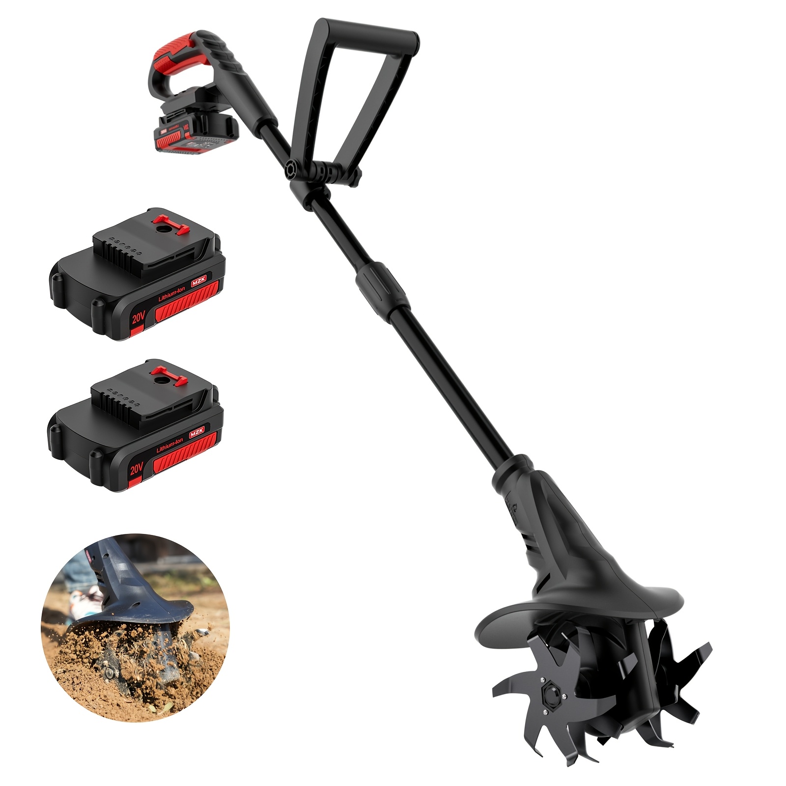 Gardening Tools Brands - MZK 20V snoerloze cultivator met stalen