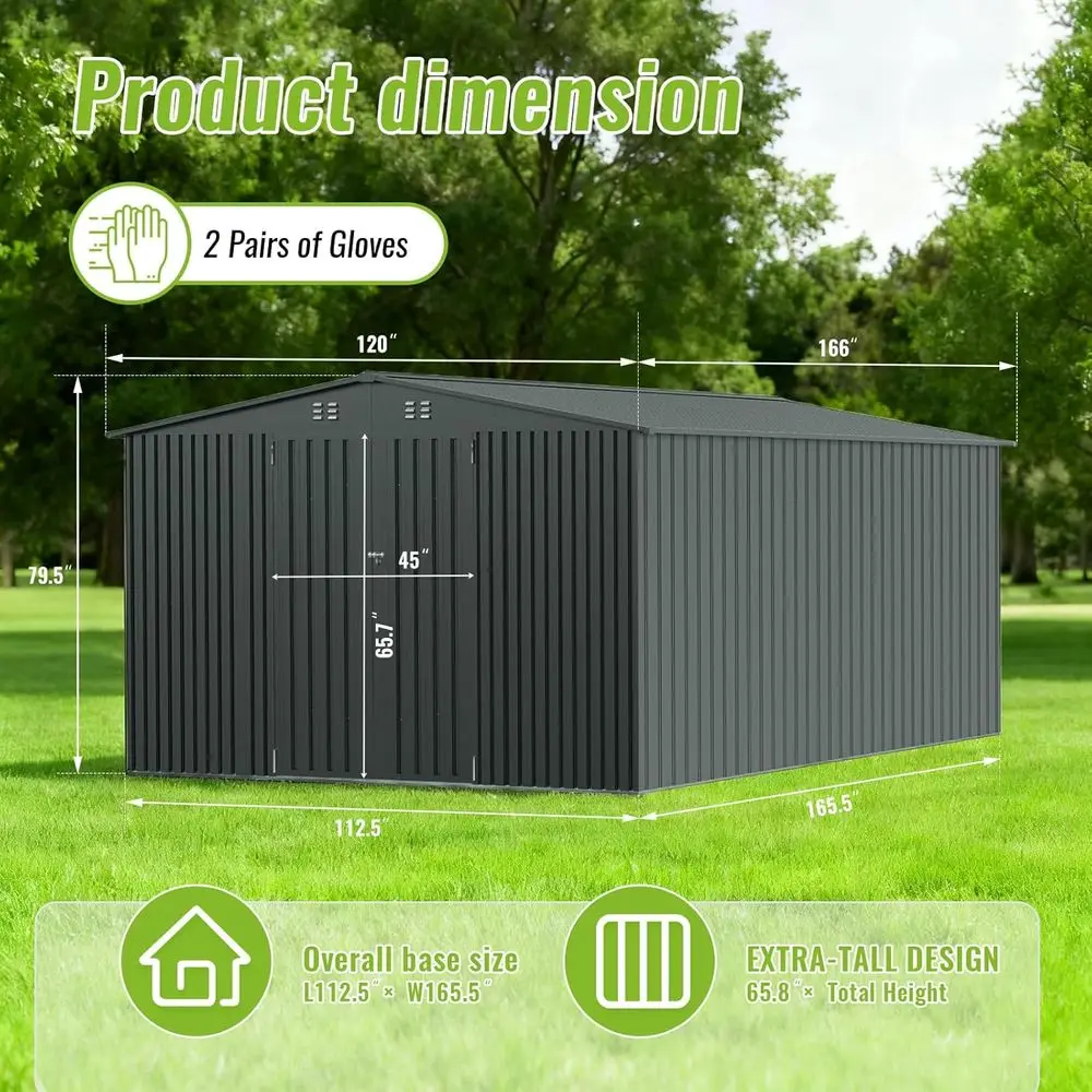 Duurzame metalen buitenberging - Gardening Tool recensie en prijs