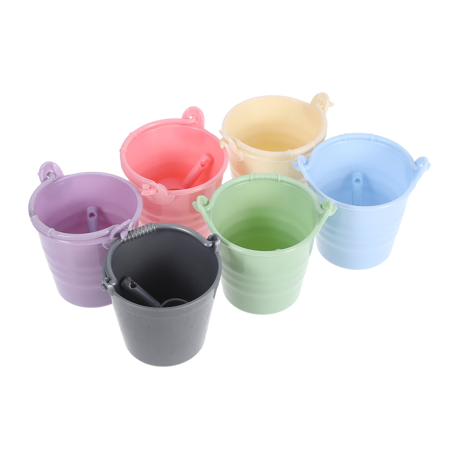 6 sets miniatuur emmers met sc - Gardening Tools Kids recensie en prijs