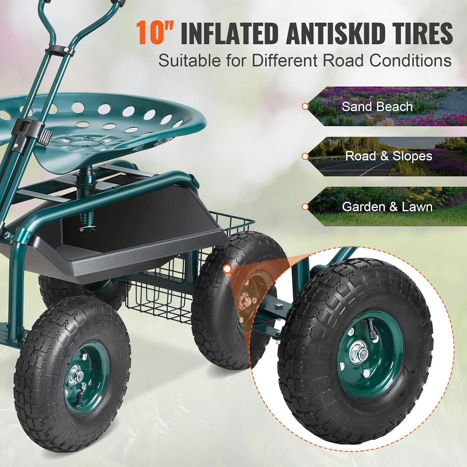 Tuinwagen met wielen en werkzi - Gardening Tools And Uses recensie en prijs